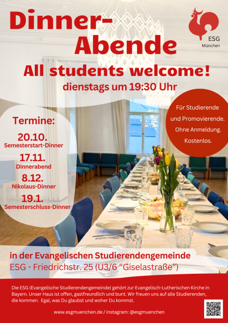 Dinner alle WS 2026